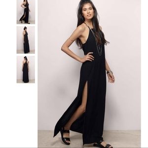 Tobi Trendy Black Maxi Dress